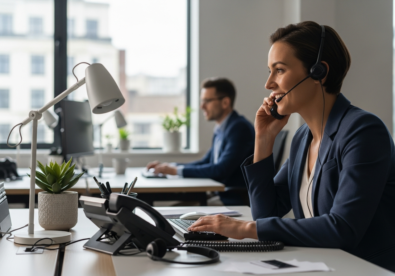 Friendly customer support representative ready to help